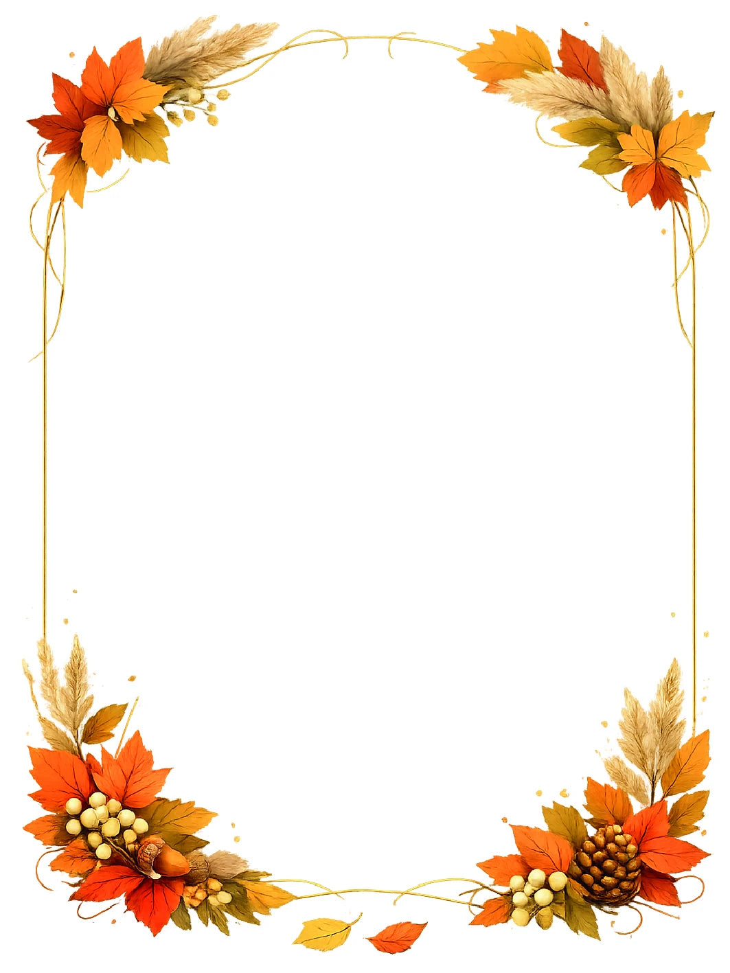 Foglie d'autunno 9x12 cm