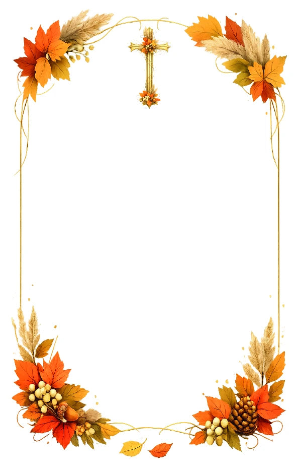 Croce e foglie d'autunno