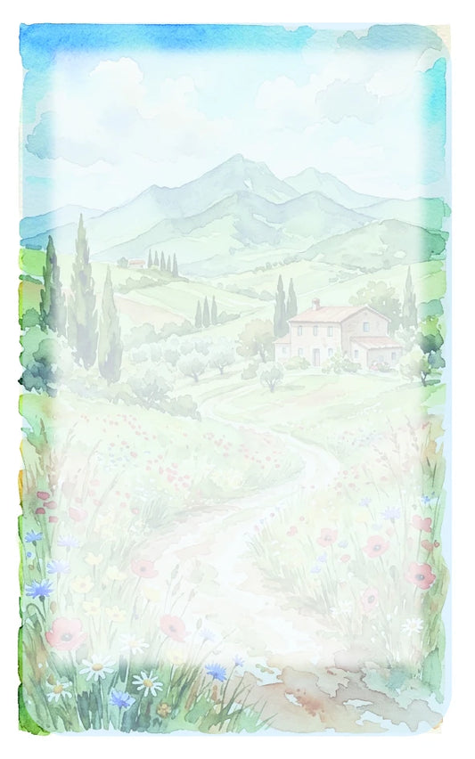 Paesaggio collinare 5x8 cm