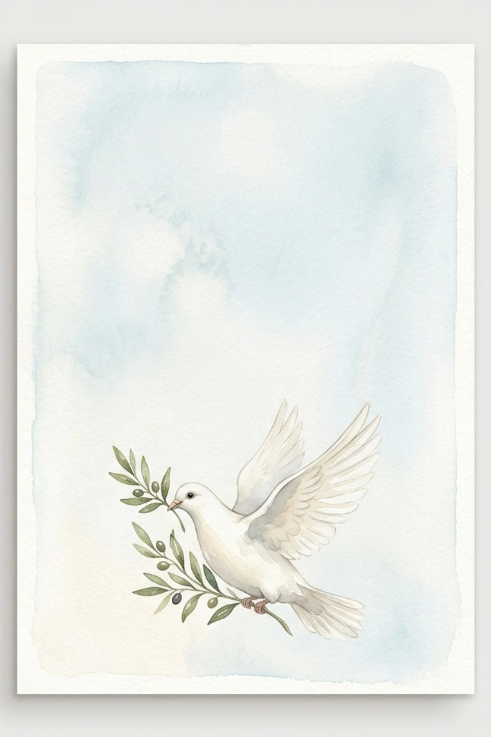Colomba della pace 6x9 cm